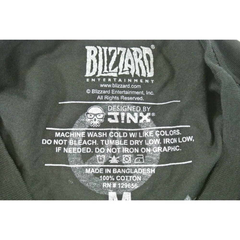 3/$30! Overwatch Versus Spray T-Shirt Blizzard Ent Video Game Jinx Black Mens - Picture 7 of 7